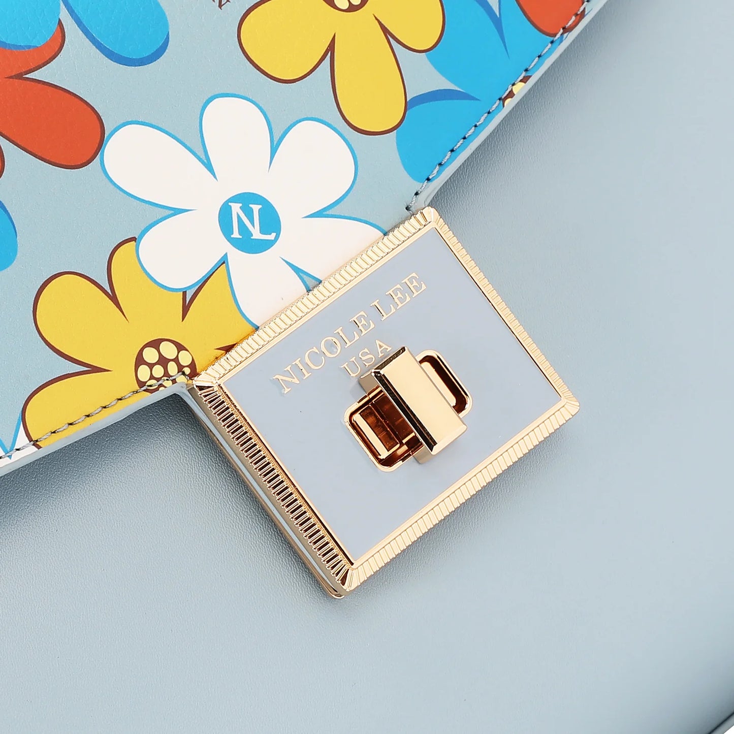 BOLSO DE MANO POP FLORAR FLO17473 (AZUL CIELO)