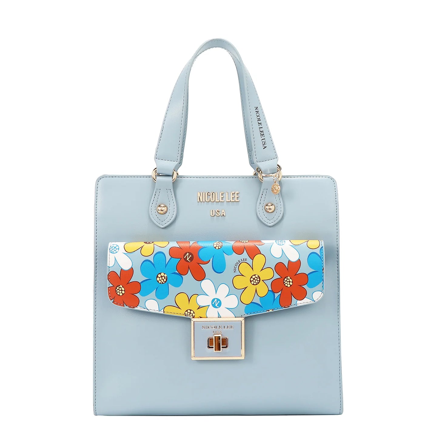 BOLSO DE MANO POP FLORAR FLO17473 (AZUL CIELO)