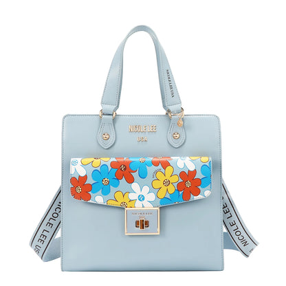BOLSO DE MANO POP FLORAR FLO17473 (AZUL CIELO)