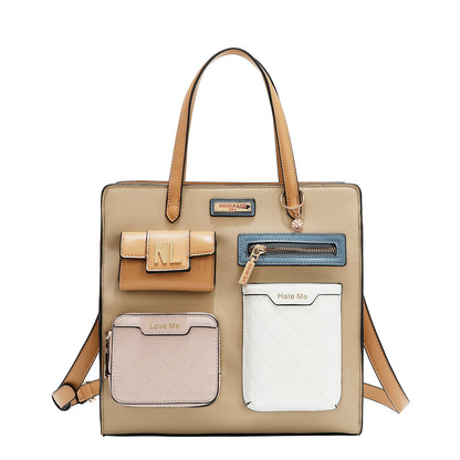 Tote Colorblock Pocket