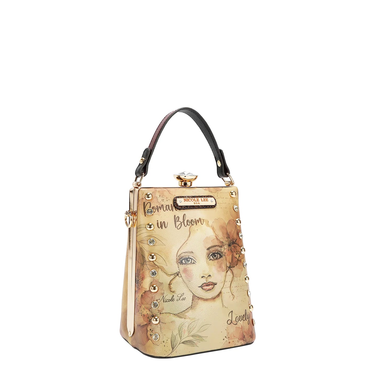 BOLSO CON DETALLES BRILLANTES PRT16613
