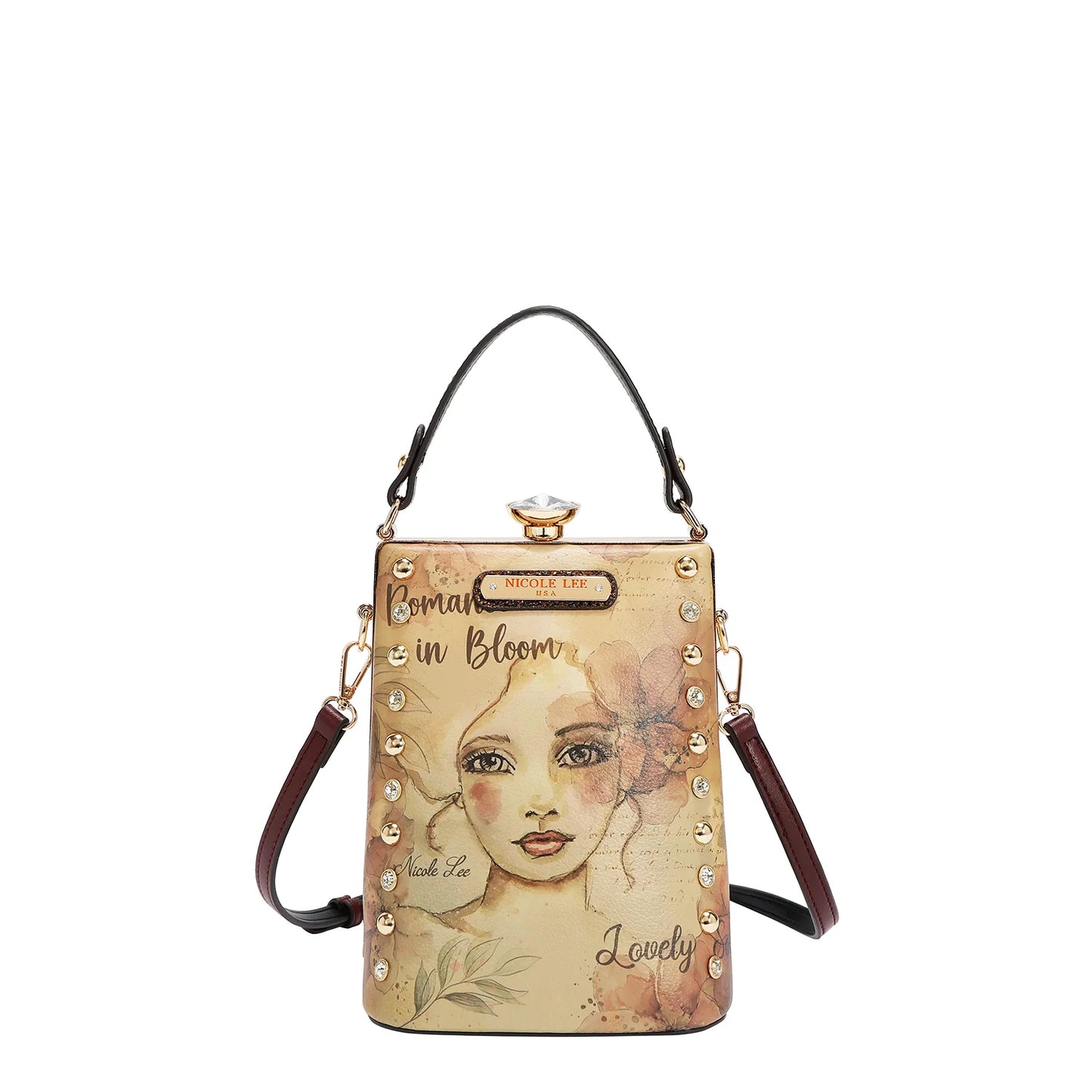 BOLSO CON DETALLES BRILLANTES PRT16613