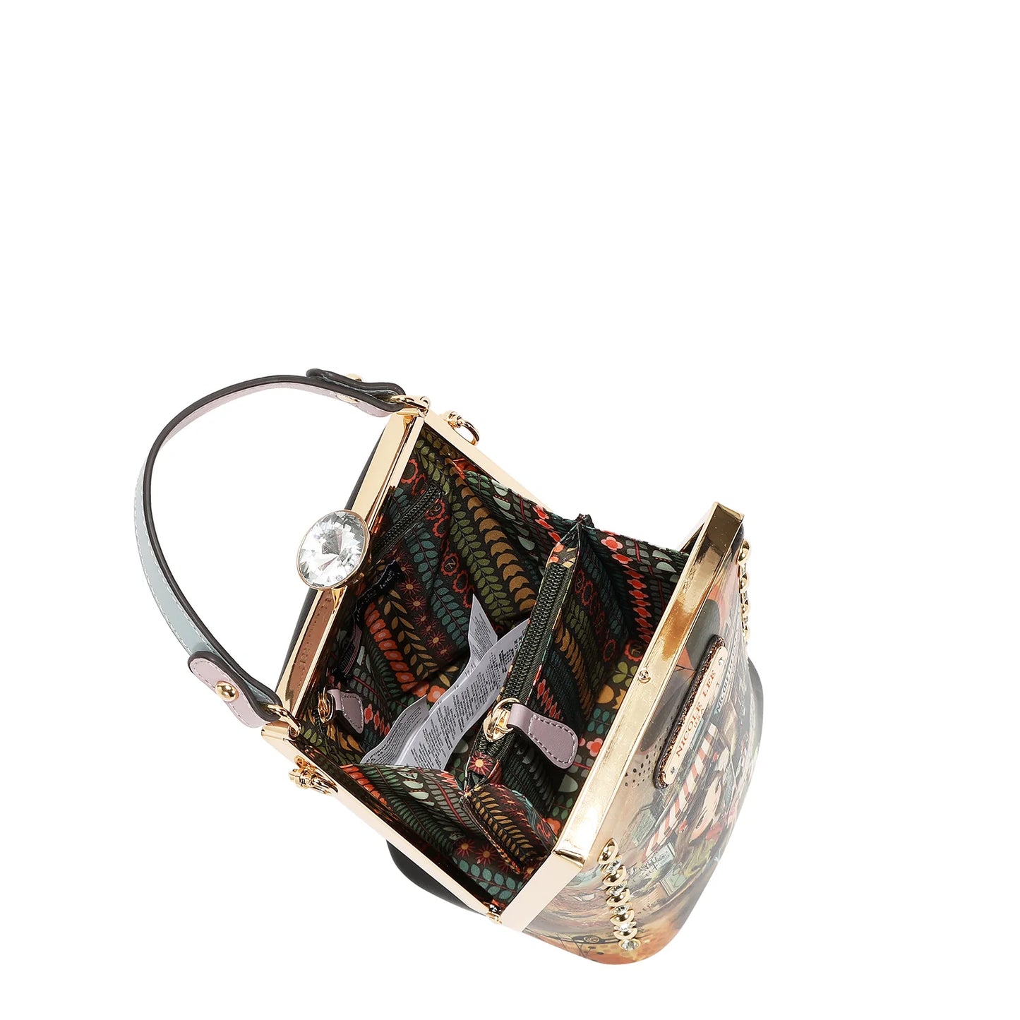 BOLSO CON DETALLES BRILLANTES PRT16613