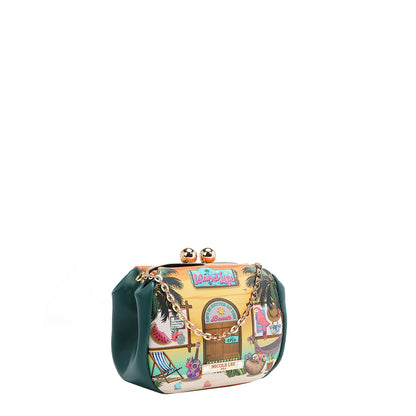 MINI BOLSO CRUZADO CON CIERRE KISS LOCK