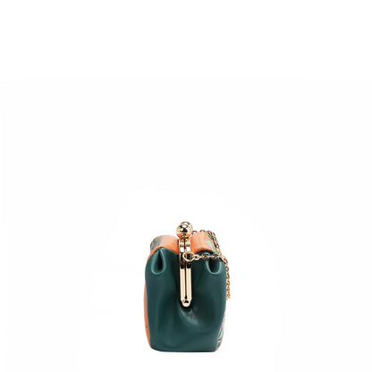 MINI BOLSO CRUZADO CON CIERRE KISS LOCK