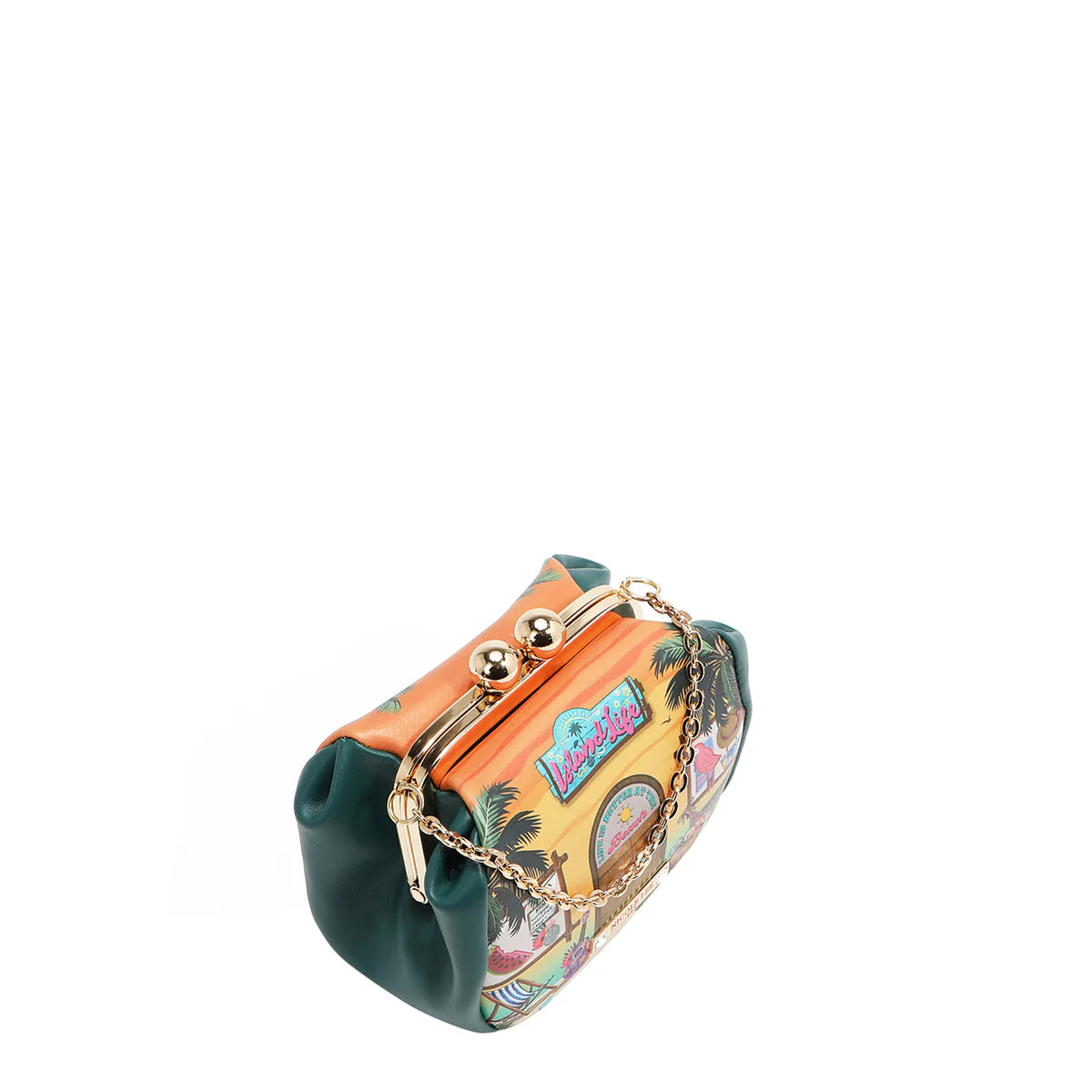 MINI BOLSO CRUZADO CON CIERRE KISS LOCK