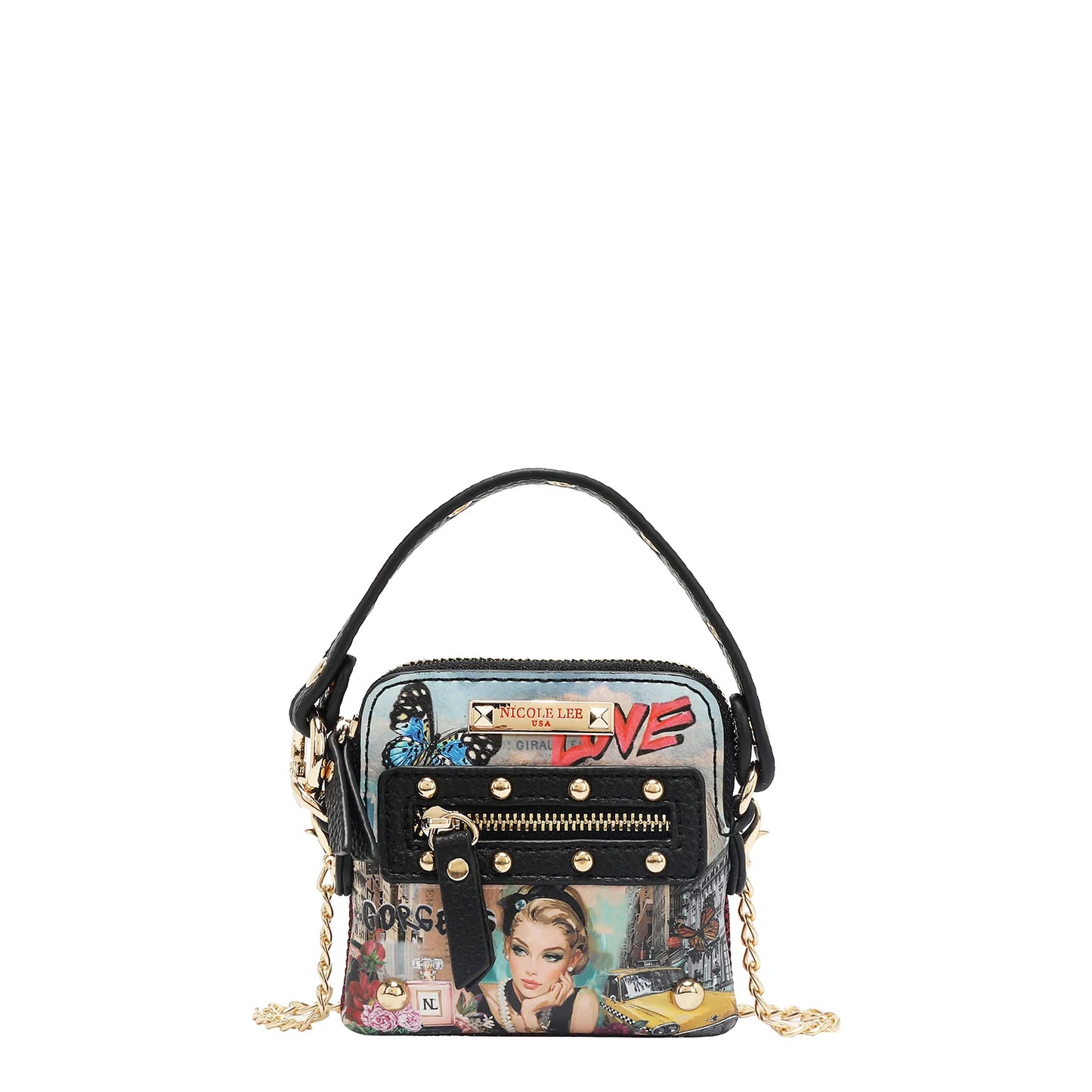 MINI BOLSO CRUZADO CON ASA SUPERIOR