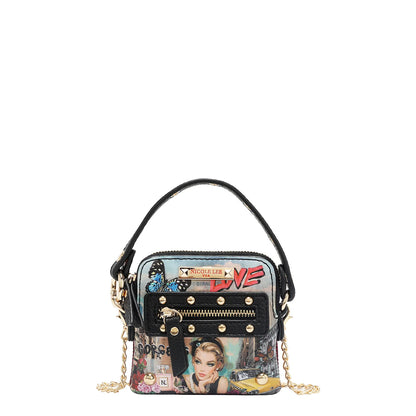 MINI BOLSO CRUZADO CON ASA SUPERIOR