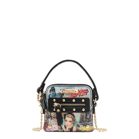 MINI BOLSO CRUZADO CON ASA SUPERIOR